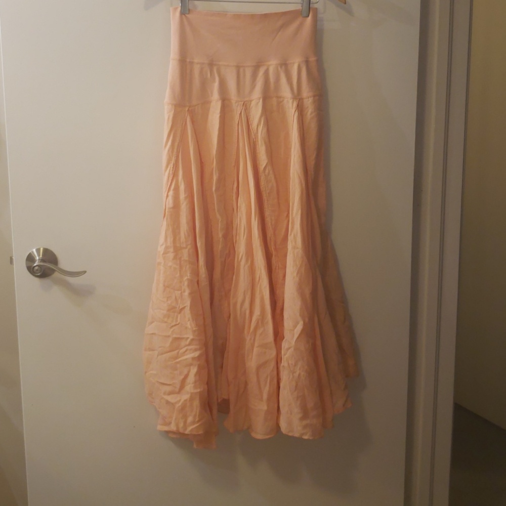 Bohemian peach skirt